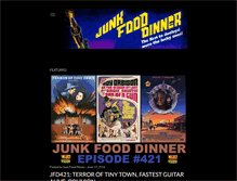 Tablet Screenshot of junkfooddinner.com